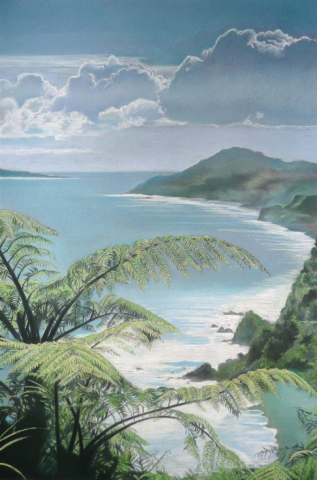 Paparoa Coastline New Zealand - Pastel